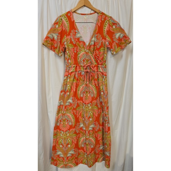 Spartina 449 Beachy Resort Cottagecore M Boho 70's Coastal Southern Dress - Picture 2 of 6
